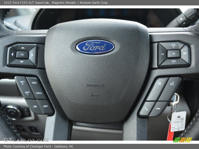 Magnetic Metallic / Medium Earth Gray 2015 Ford F150 XLT SuperCab