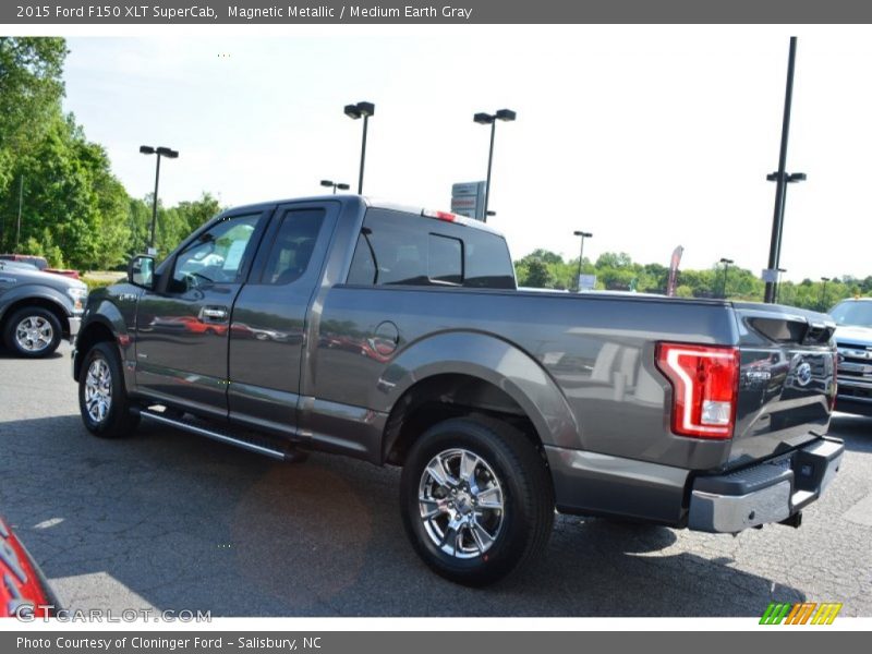 Magnetic Metallic / Medium Earth Gray 2015 Ford F150 XLT SuperCab