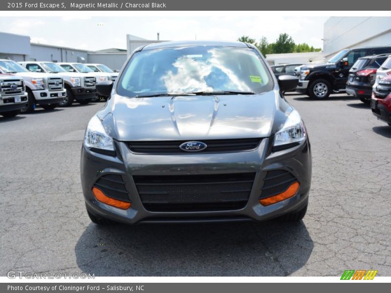 Magnetic Metallic / Charcoal Black 2015 Ford Escape S