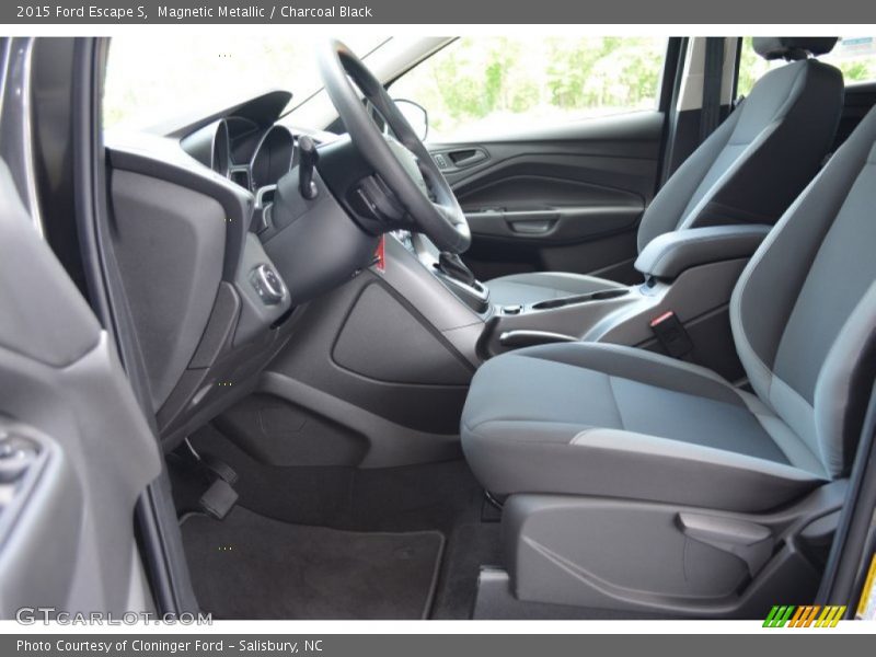 Magnetic Metallic / Charcoal Black 2015 Ford Escape S