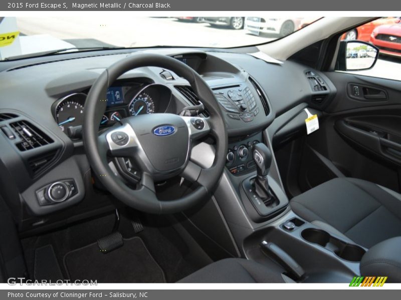 Magnetic Metallic / Charcoal Black 2015 Ford Escape S