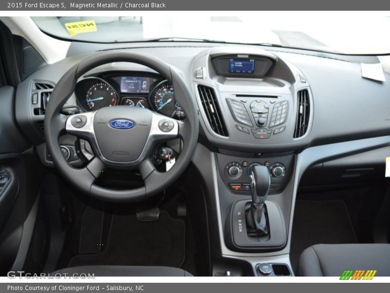 Magnetic Metallic / Charcoal Black 2015 Ford Escape S