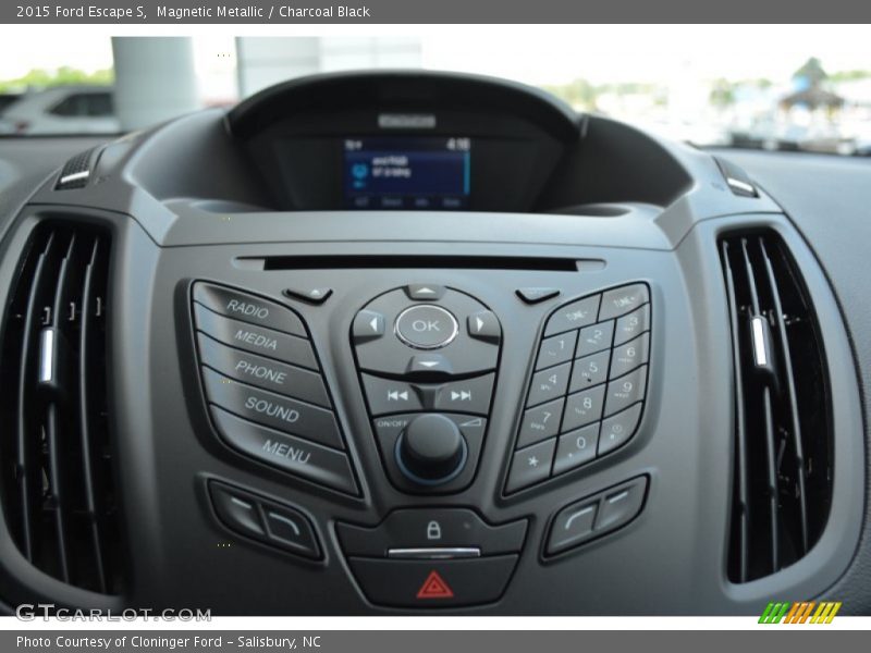 Magnetic Metallic / Charcoal Black 2015 Ford Escape S