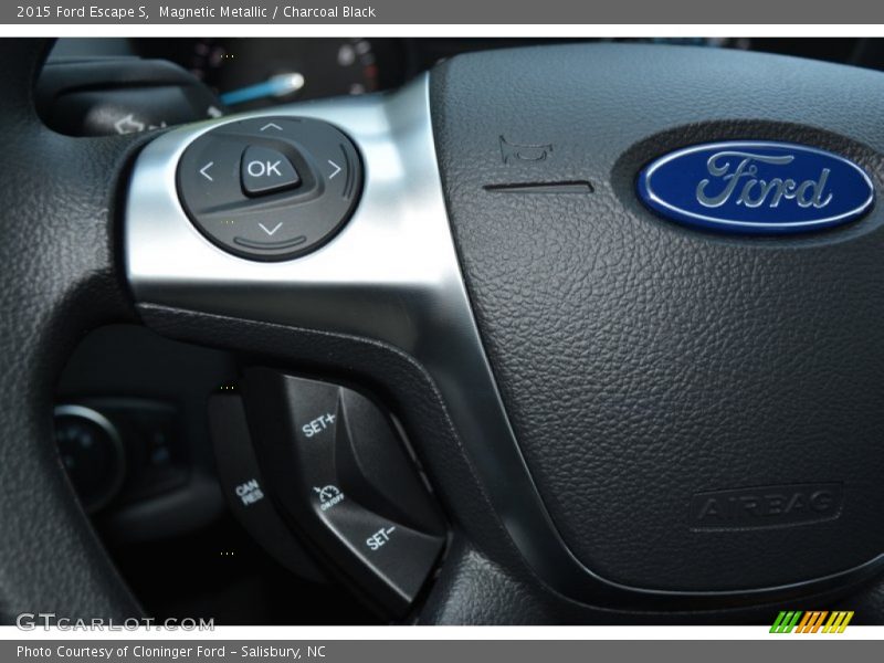Magnetic Metallic / Charcoal Black 2015 Ford Escape S