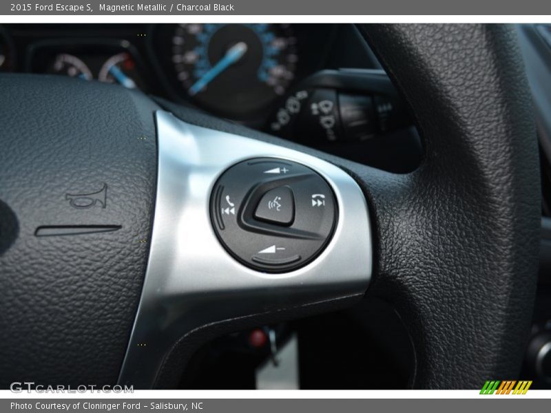 Magnetic Metallic / Charcoal Black 2015 Ford Escape S