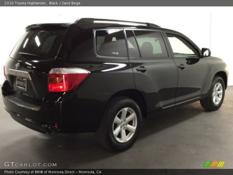 Black / Sand Beige 2010 Toyota Highlander