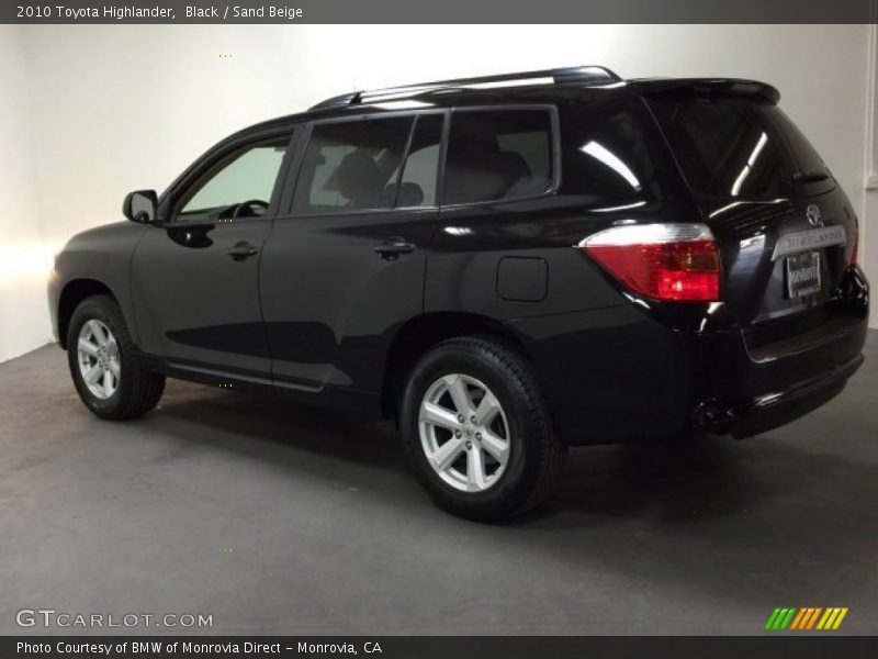 Black / Sand Beige 2010 Toyota Highlander