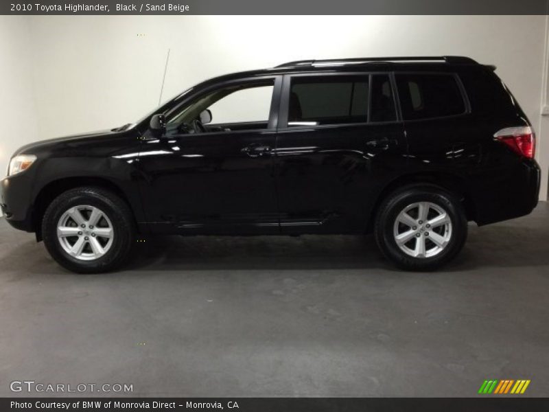Black / Sand Beige 2010 Toyota Highlander
