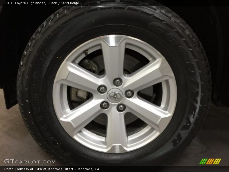 Black / Sand Beige 2010 Toyota Highlander