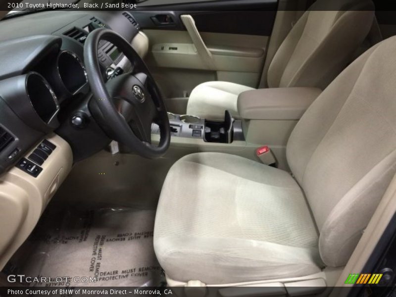 Black / Sand Beige 2010 Toyota Highlander