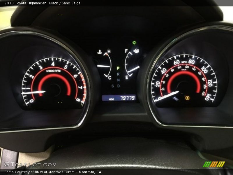 Black / Sand Beige 2010 Toyota Highlander