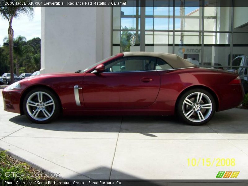 Radiance Red Metallic / Caramel 2008 Jaguar XK XKR Convertible