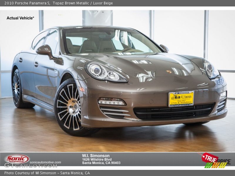 Topaz Brown Metallic / Luxor Beige 2010 Porsche Panamera S