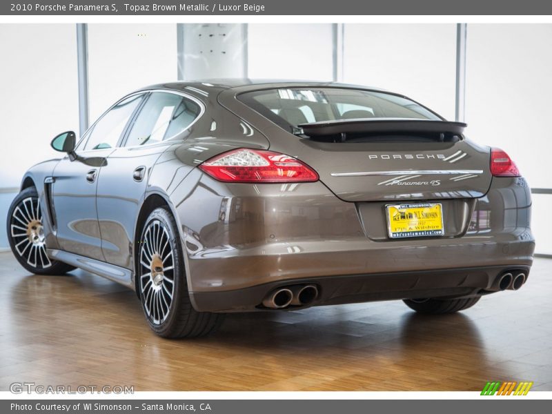Topaz Brown Metallic / Luxor Beige 2010 Porsche Panamera S