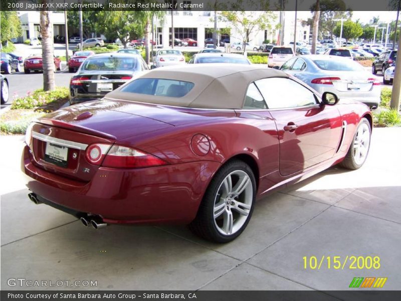 Radiance Red Metallic / Caramel 2008 Jaguar XK XKR Convertible
