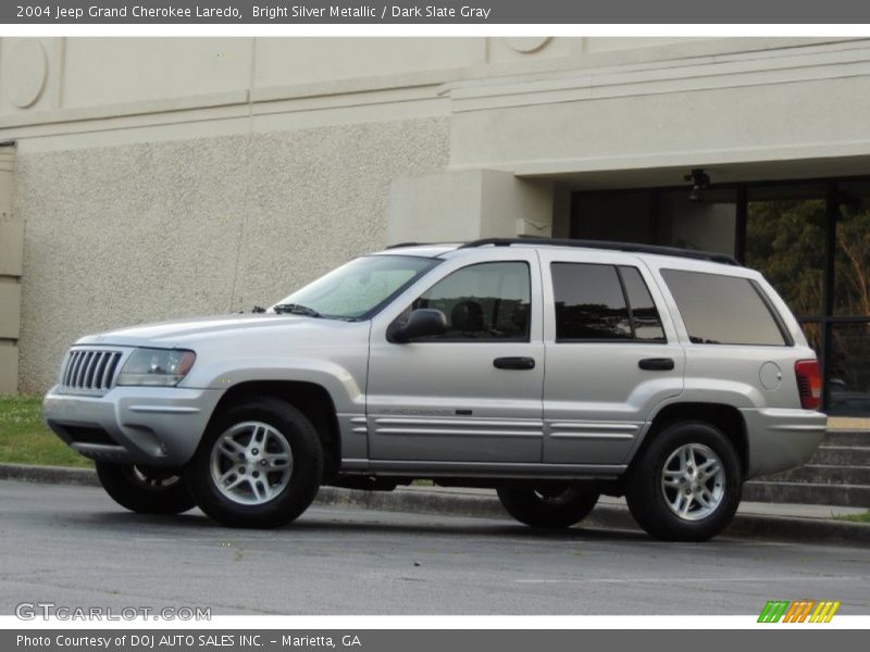 Bright Silver Metallic / Dark Slate Gray 2004 Jeep Grand Cherokee Laredo