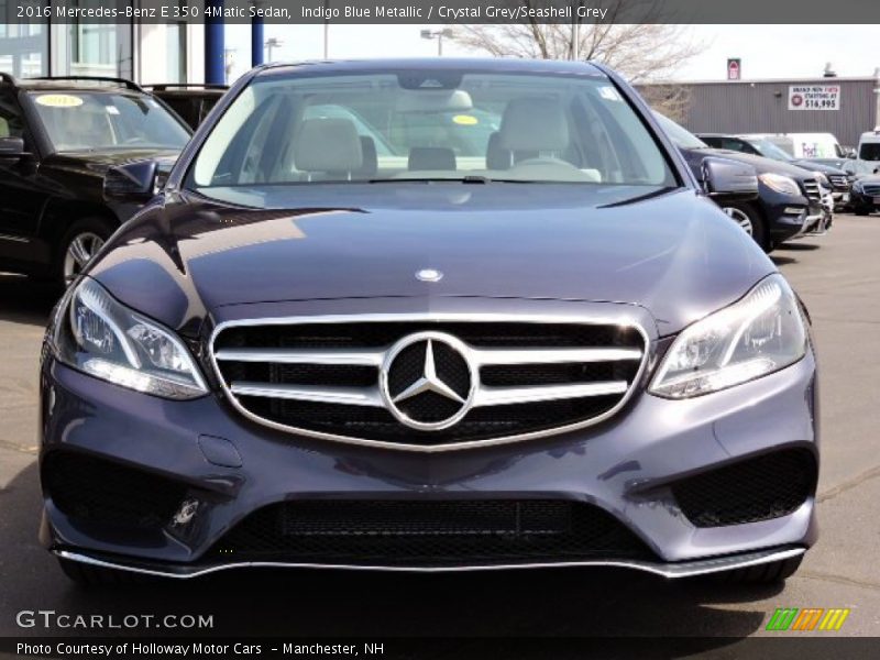 Indigo Blue Metallic / Crystal Grey/Seashell Grey 2016 Mercedes-Benz E 350 4Matic Sedan