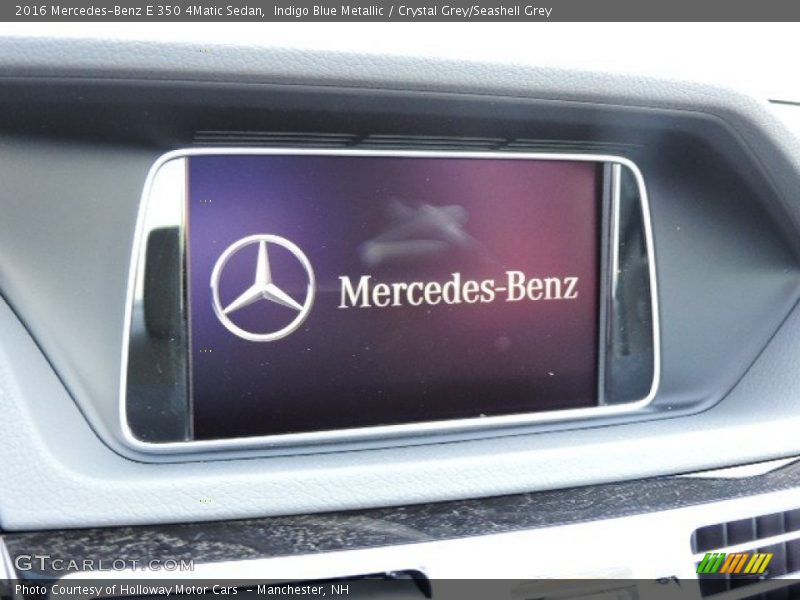 Indigo Blue Metallic / Crystal Grey/Seashell Grey 2016 Mercedes-Benz E 350 4Matic Sedan