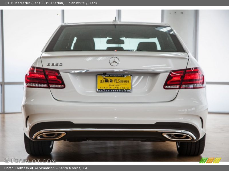 Polar White / Black 2016 Mercedes-Benz E 350 Sedan