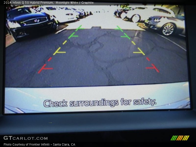 Moonlight White / Graphite 2014 Infiniti Q 50 Hybrid Premium