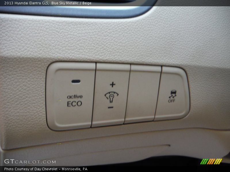 Blue Sky Metallic / Beige 2013 Hyundai Elantra GLS