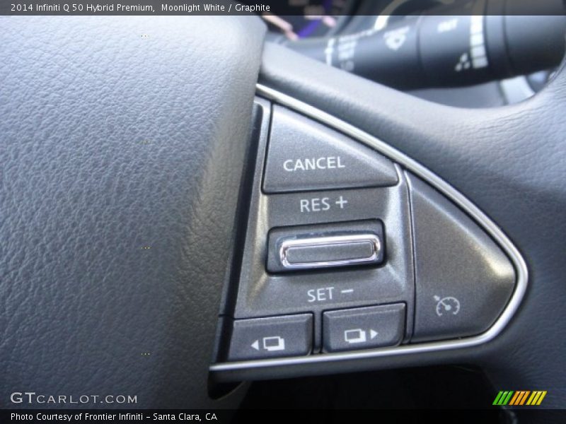 Moonlight White / Graphite 2014 Infiniti Q 50 Hybrid Premium