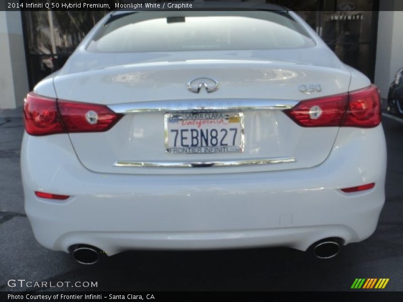 Moonlight White / Graphite 2014 Infiniti Q 50 Hybrid Premium