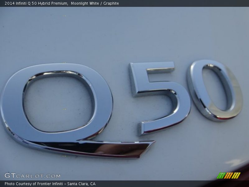 Moonlight White / Graphite 2014 Infiniti Q 50 Hybrid Premium