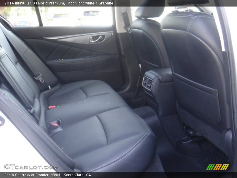 Moonlight White / Graphite 2014 Infiniti Q 50 Hybrid Premium