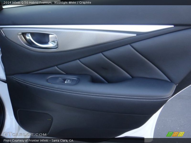 Moonlight White / Graphite 2014 Infiniti Q 50 Hybrid Premium
