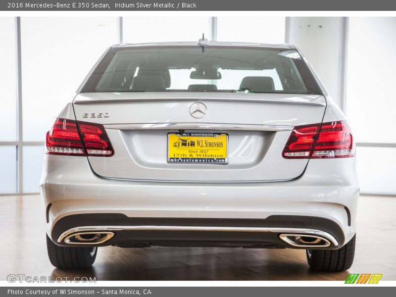 Iridium Silver Metallic / Black 2016 Mercedes-Benz E 350 Sedan