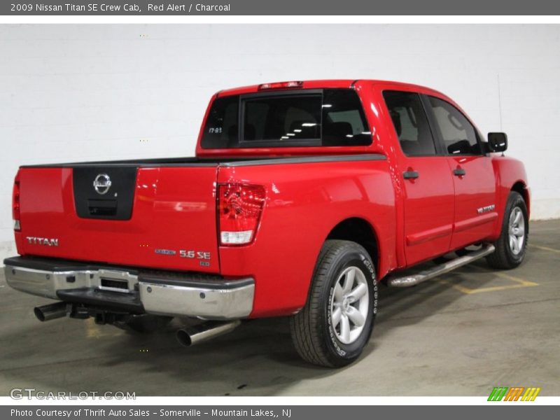 Red Alert / Charcoal 2009 Nissan Titan SE Crew Cab