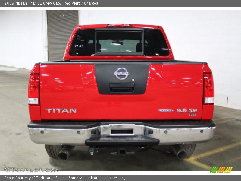 Red Alert / Charcoal 2009 Nissan Titan SE Crew Cab