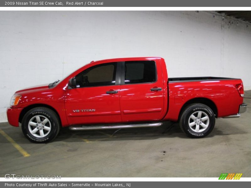 Red Alert / Charcoal 2009 Nissan Titan SE Crew Cab