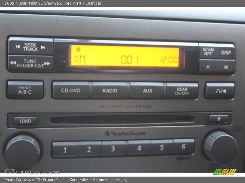 Red Alert / Charcoal 2009 Nissan Titan SE Crew Cab