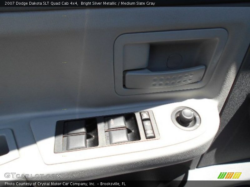 Bright Silver Metallic / Medium Slate Gray 2007 Dodge Dakota SLT Quad Cab 4x4