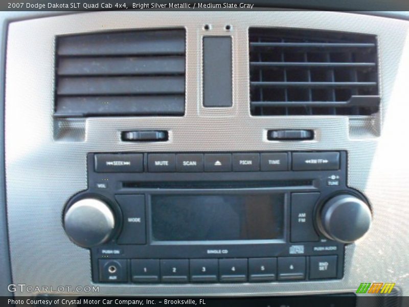 Bright Silver Metallic / Medium Slate Gray 2007 Dodge Dakota SLT Quad Cab 4x4