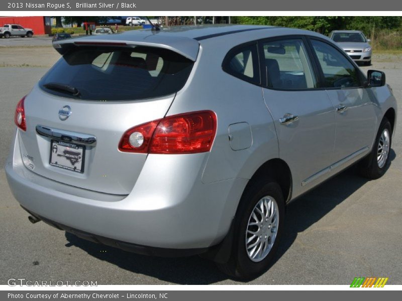 Brilliant Silver / Black 2013 Nissan Rogue S