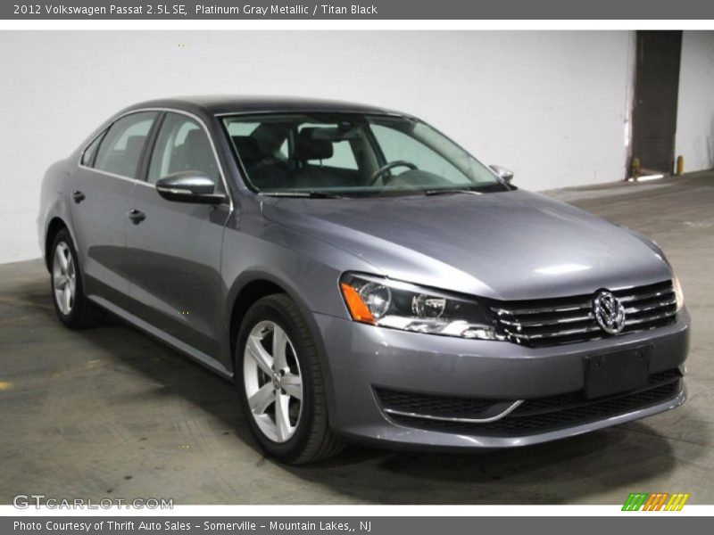 Platinum Gray Metallic / Titan Black 2012 Volkswagen Passat 2.5L SE