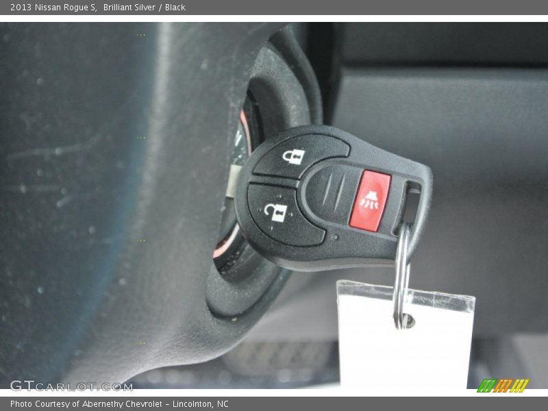 Brilliant Silver / Black 2013 Nissan Rogue S