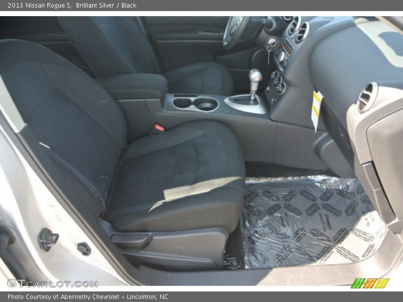 Brilliant Silver / Black 2013 Nissan Rogue S