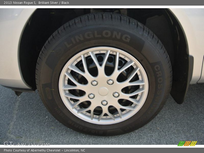 Brilliant Silver / Black 2013 Nissan Rogue S
