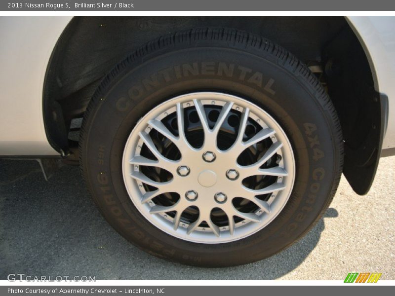 Brilliant Silver / Black 2013 Nissan Rogue S