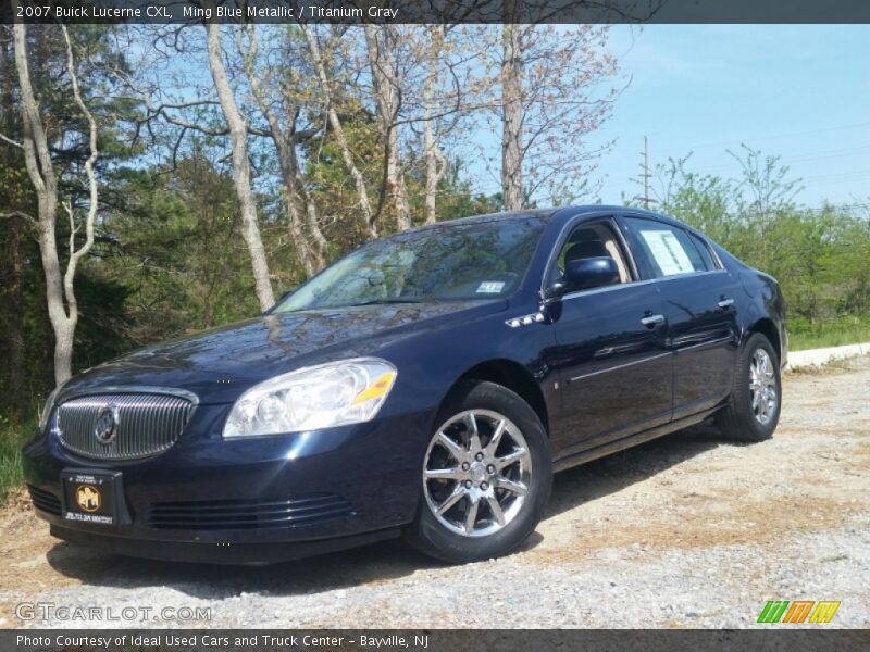 Ming Blue Metallic / Titanium Gray 2007 Buick Lucerne CXL