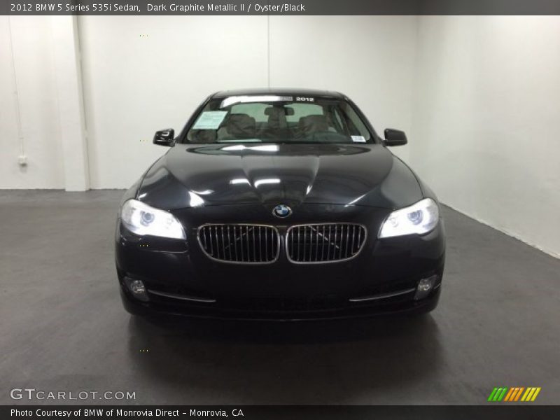 Dark Graphite Metallic II / Oyster/Black 2012 BMW 5 Series 535i Sedan