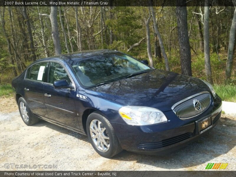Ming Blue Metallic / Titanium Gray 2007 Buick Lucerne CXL