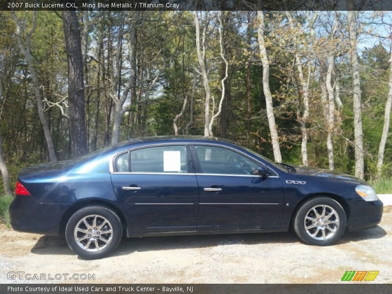 Ming Blue Metallic / Titanium Gray 2007 Buick Lucerne CXL