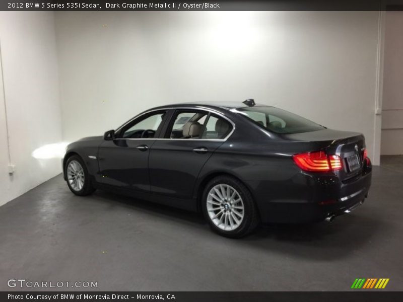 Dark Graphite Metallic II / Oyster/Black 2012 BMW 5 Series 535i Sedan