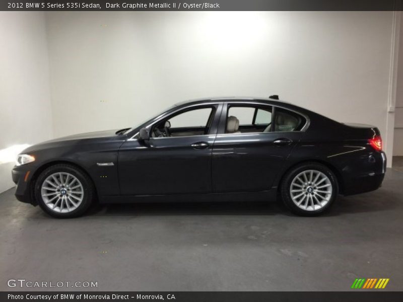 Dark Graphite Metallic II / Oyster/Black 2012 BMW 5 Series 535i Sedan