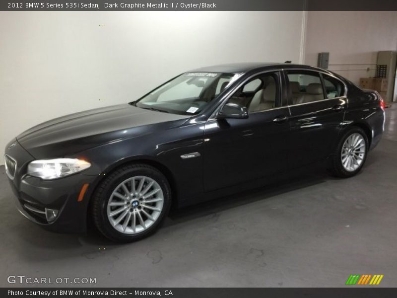 Dark Graphite Metallic II / Oyster/Black 2012 BMW 5 Series 535i Sedan